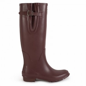 Rockfish Everyday Tall Side Adjustable Women's Wellington Boots Black Brown | IEO9921VV