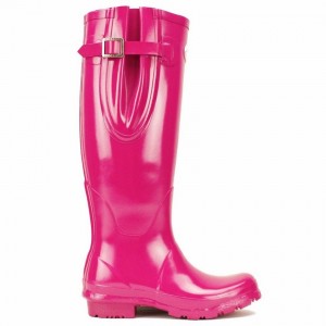 Rockfish Everyday Tall Side Adjustable Women's Wellington Boots Rose Red | PAJ1916TK