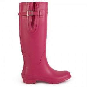 Rockfish Everyday Tall Side Adjustable Women's Wellington Boots Rose Red | GCH2129FI