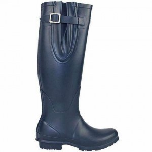 Rockfish Everyday Tall Side Adjustable Women's Wellington Boots Navy Blue | NEJ8848DJ