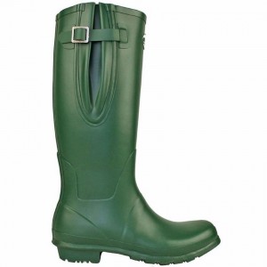 Rockfish Everyday Thermal Tall Side Adjustable 3mm Neoprene Insulated Women's Wellington Boots Green | XOD6499WR