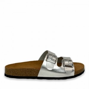 Rockfish Kendall Two-Strap Double Strap Women's Sandals Silver | UGF8795BC