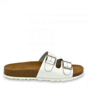 Rockfish Kendall Two-Strap Double Strap Women's Sandals White | JVZ9954CW