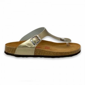 Rockfish Nixie Thong Cork Flatform Flip Flop Women's Sandals Gold Yellow | NRR1833UG