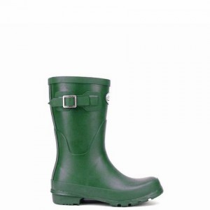 Rockfish Three Quarter Short Women's Wellington Boots Green | ZNT2230BE