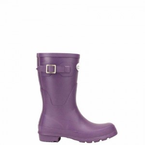 Rockfish Three Quarter Short Women's Wellington Boots Purple | XPO2464DT