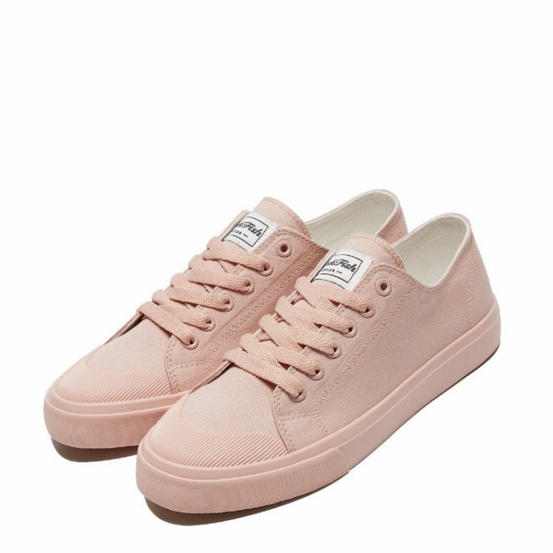 Rockfish Classic 746 Canvas Women's Low-Top Sneakers Pink | TTU6134UE