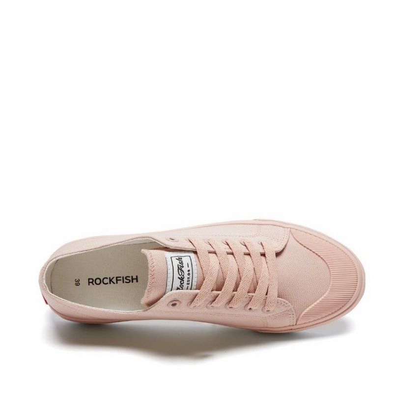 Rockfish Classic 746 Canvas Women's Low-Top Sneakers Pink | TTU6134UE