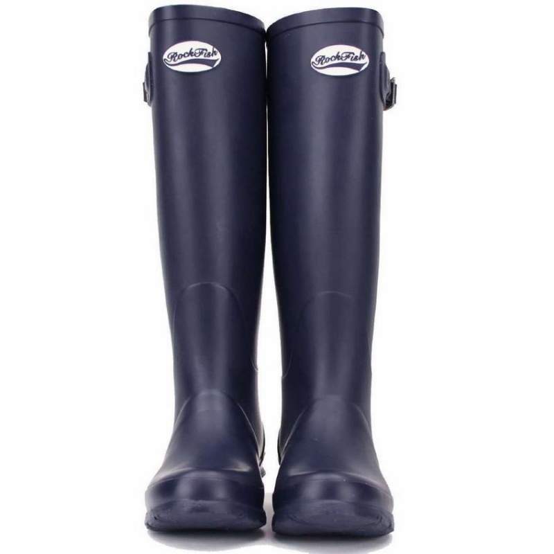 Rockfish Classic Tall Women's Wellington Boots Navy Blue | PFT4948XY