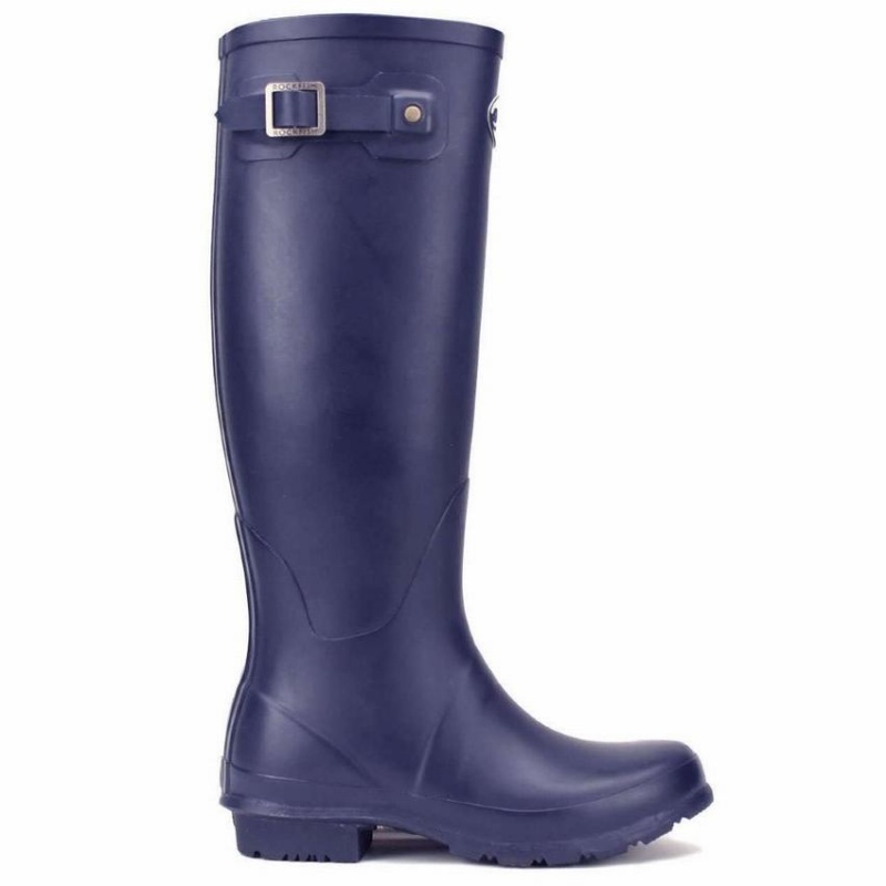 Rockfish Classic Tall Women\'s Wellington Boots Navy Blue | PFT4948XY