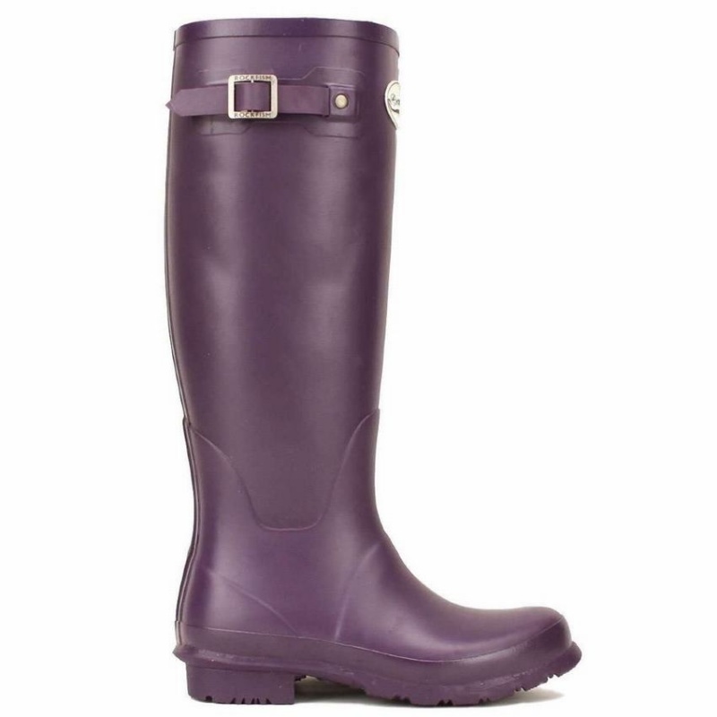 Rockfish Classic Tall Women\'s Wellington Boots Purple | PXH7218WR