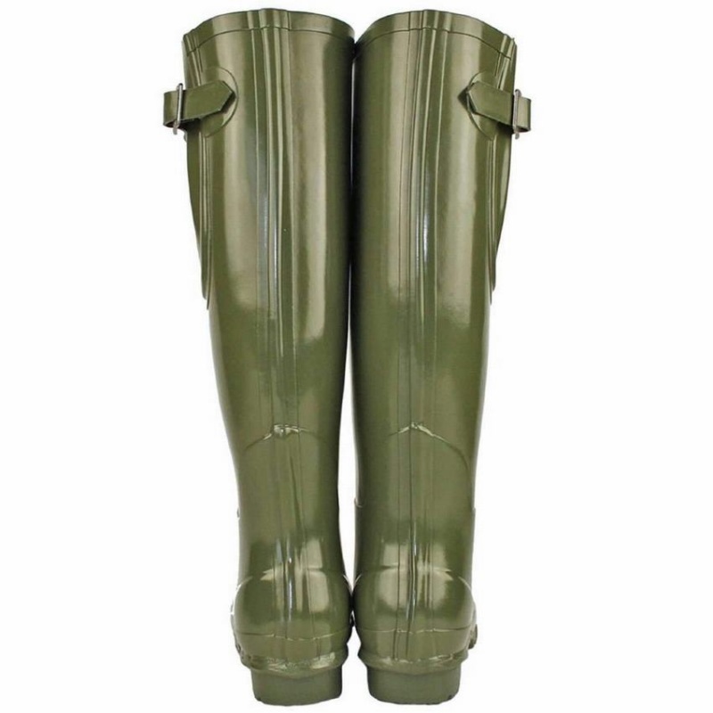 Rockfish Everyday Tall Side Adjustable Women's Wellington Boots Dark Green | MVH5668FD