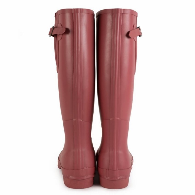 Rockfish Everyday Thermal Tall Side Adjustable 3mm Neoprene Insulated Women's Wellington Boots Deep Red | JTI9621OF