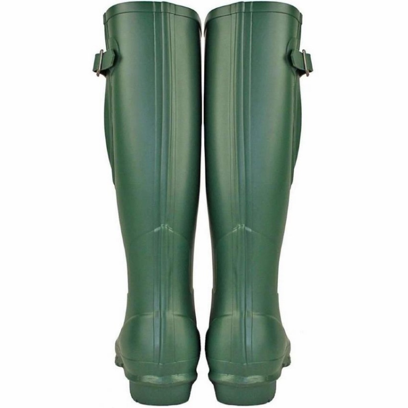 Rockfish Everyday Thermal Tall Side Adjustable 3mm Neoprene Insulated Women's Wellington Boots Green | XOD6499WR