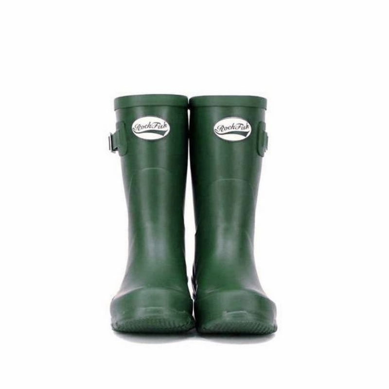 Rockfish Three Quarter Short Women's Wellington Boots Green | ZNT2230BE