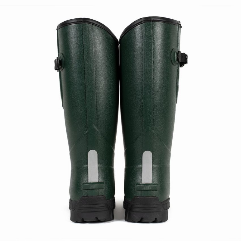 Rockfish Walkabout Tall Side Adjustable 5mm Neoprene Insulated Men's Wellington Boots Dark Green | HZK4810AO